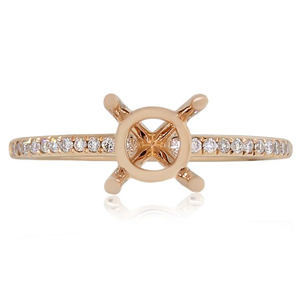 rose gold ring mounting