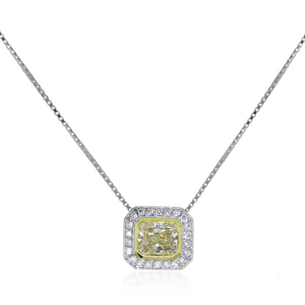 Two Tone Diamond Necklace