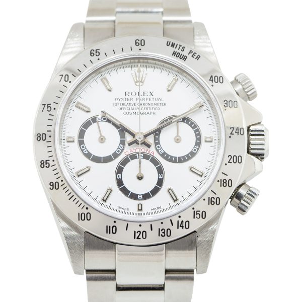 Rolex 16520 Daytona "Zenith" White Dial Stainless Steel Watch