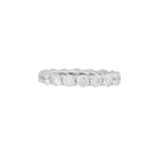 18k White Gold 3.26ctw Round Brilliant Diamond Eternity Band