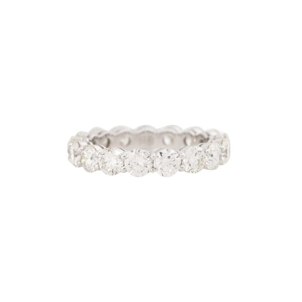 18k White Gold 3.75ctw Round Brilliant cut Diamond Eternity Ring