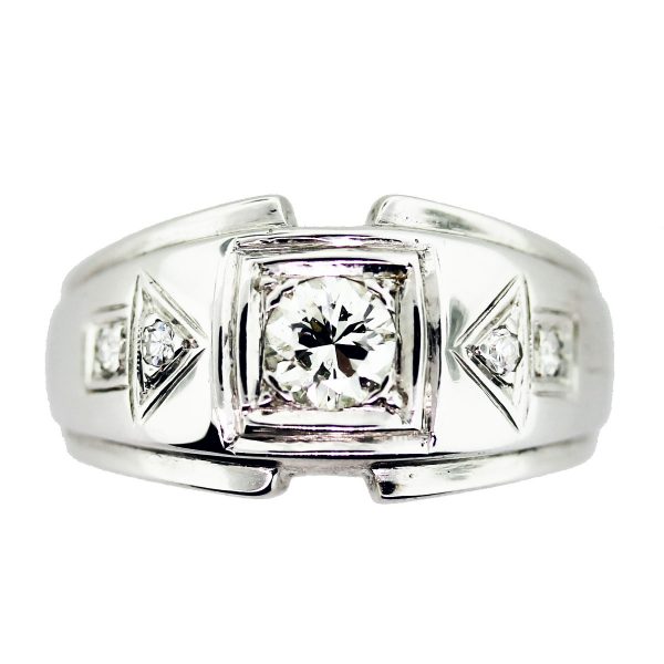 diamond gents ring