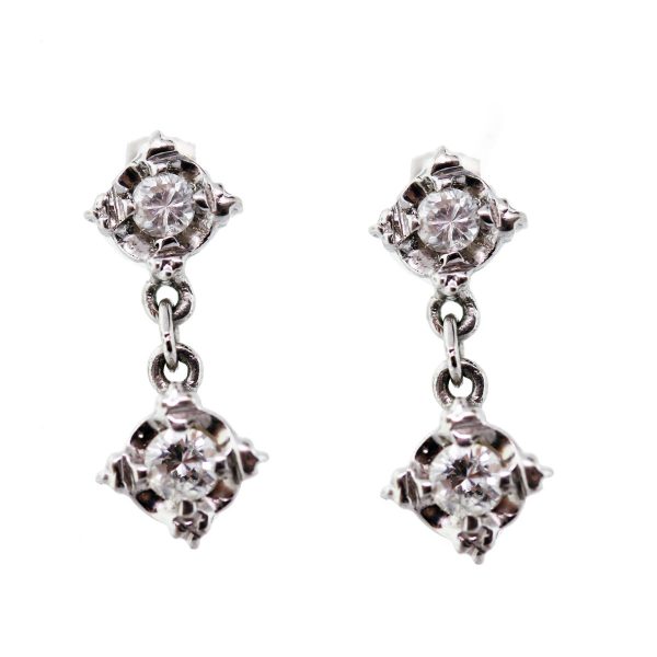 diamond drop earrings