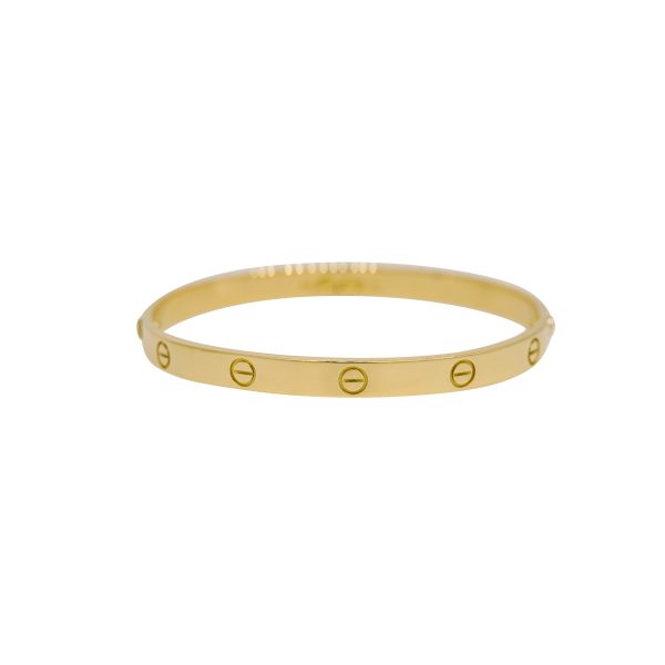 Cartier LOVE 18k Yellow Gold Size 21 Bangle Bracelet