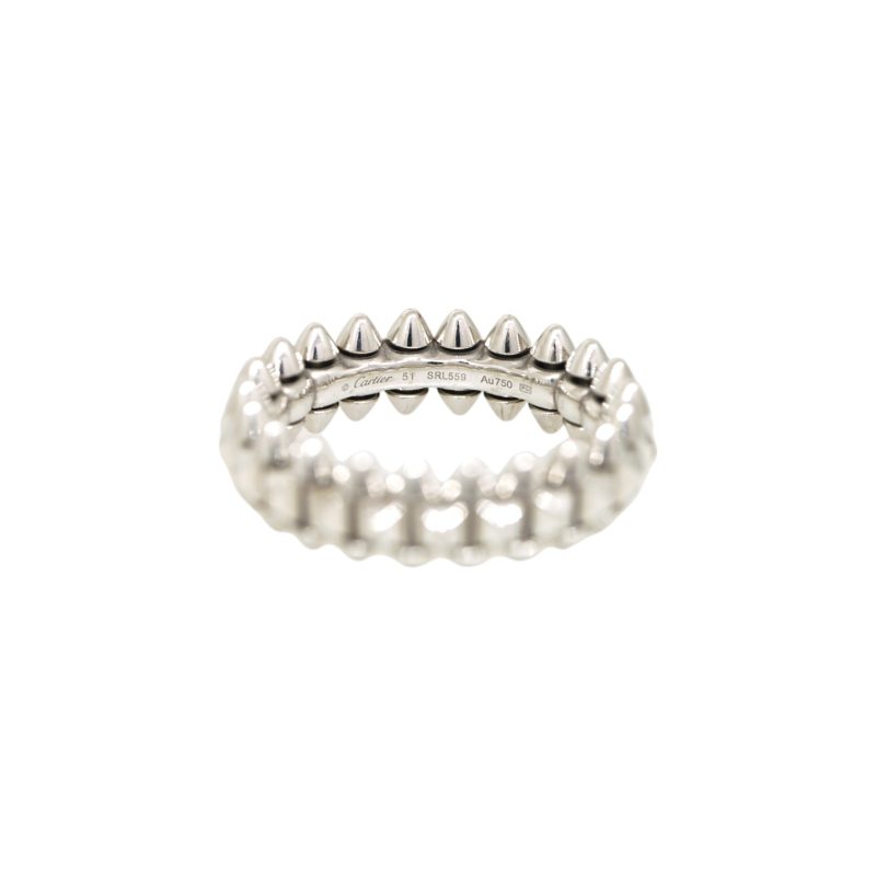 Cartier 18k White Gold Clash De Cartier Small Ring