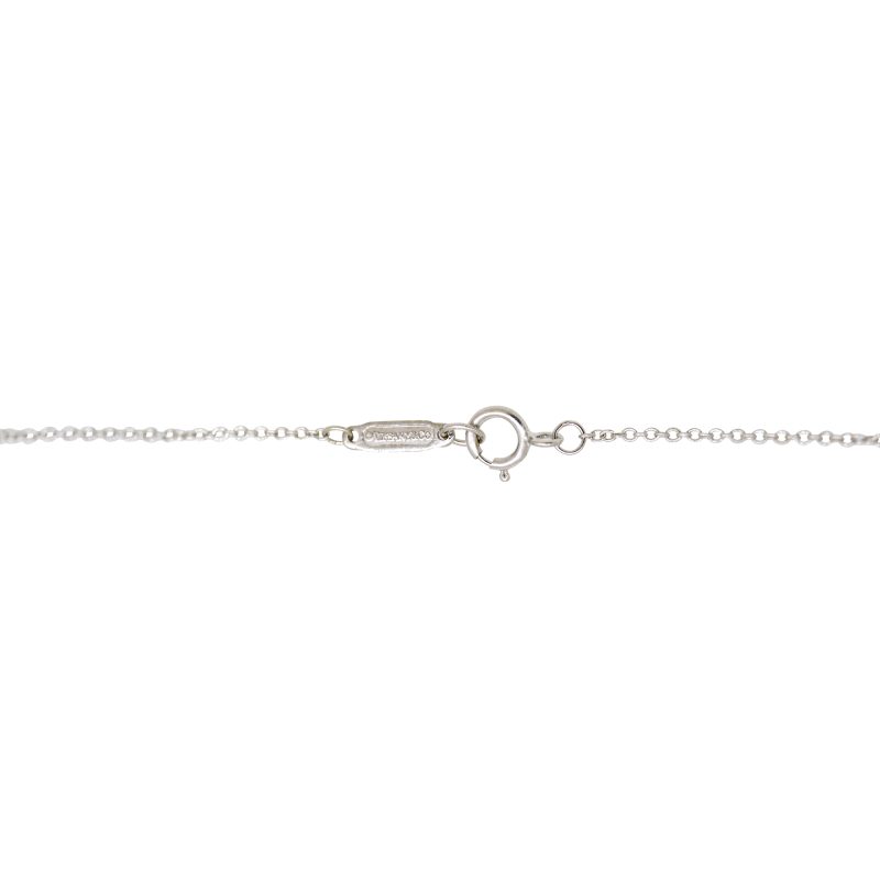 Tiffany & Co. Platinum Natural 0.58 Carat Diamond Key Necklace