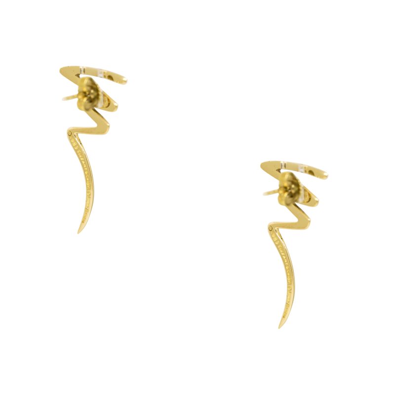 Tiffany & Co 18k Yellow Gold Paloma Picasso Scribble Earrings