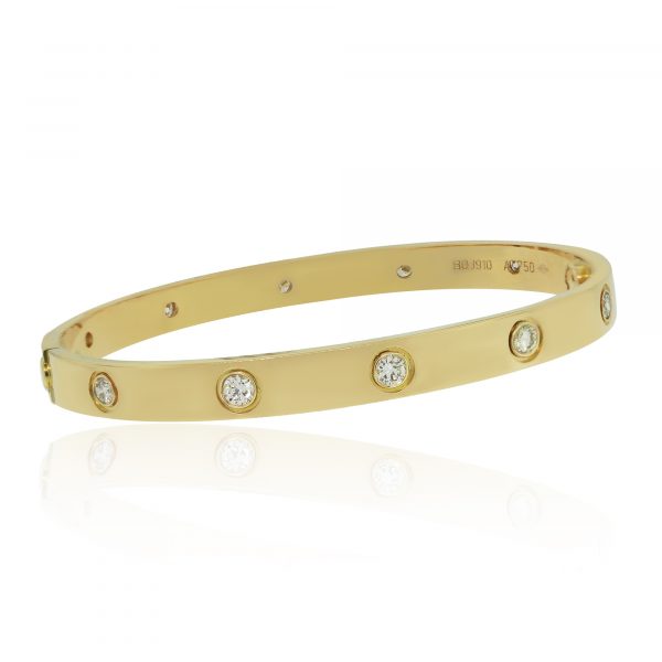 Cartier Yellow Gold Love Bangle New Style