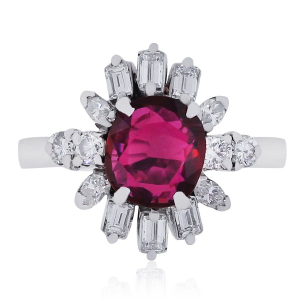 Ruby diamond ring