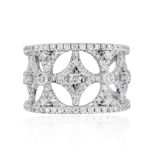 White gold diamond ring