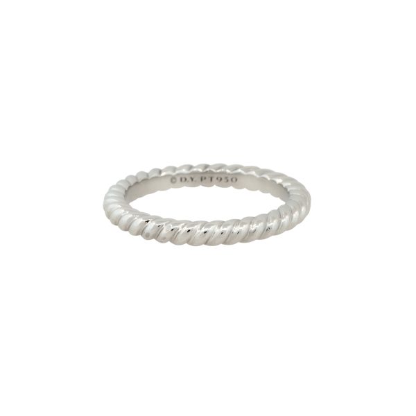 David Yurman Platinum Unity Cable Wedding Band 