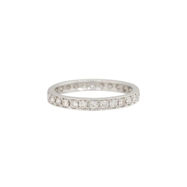 14k White Gold 0.50ctw Round Brilliant Cut Diamond Eternity Band