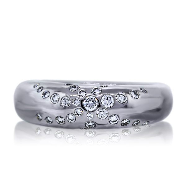 18k White Gold Diamond Chaumet Cocktail Ring