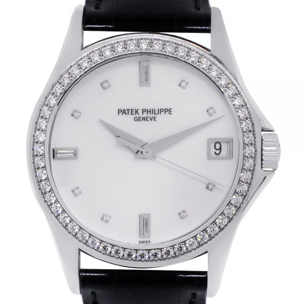 Patek Philippe Stainless Steel Diamond Dial Watch