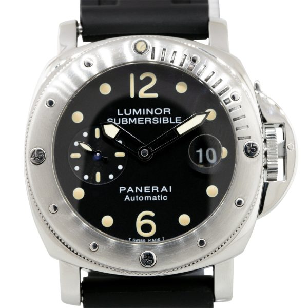 Panerai Luminor Submersible Stainless Steel Black Dial Watch