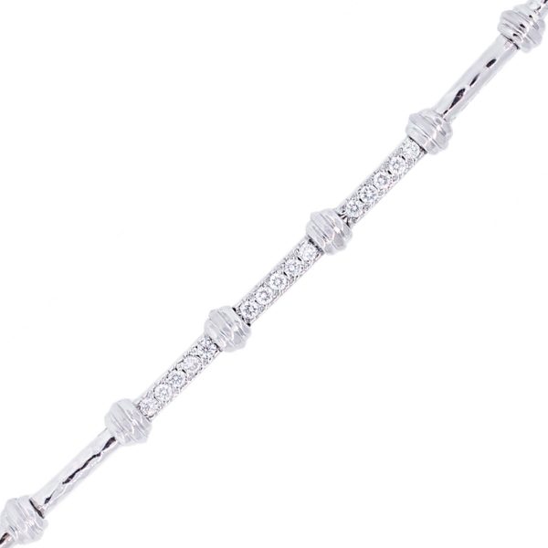 14k White Gold Diamond Bracelet